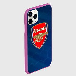 Чехол iPhone 11 Pro матовый Арсенал Абстракция, цвет: 3D-фиолетовый — фото 2