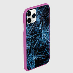 Чехол iPhone 11 Pro матовый Ледяная планета, цвет: 3D-фиолетовый — фото 2