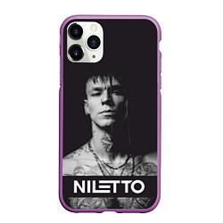 Чехол iPhone 11 Pro матовый Данил Прытков черно-белая фотография, цвет: 3D-фиолетовый