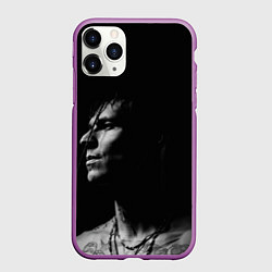 Чехол iPhone 11 Pro матовый Нилетто-профиль, цвет: 3D-фиолетовый