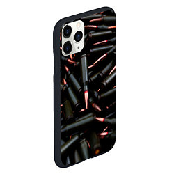 Чехол iPhone 11 Pro матовый Черные патроны, цвет: 3D-черный — фото 2