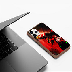 Чехол iPhone 11 Pro матовый Neon Genesis Evangelion Unit-02, цвет: 3D-коричневый — фото 2