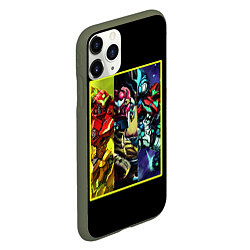 Чехол iPhone 11 Pro матовый Evangelion anime, цвет: 3D-темно-зеленый — фото 2