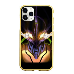 Чехол iPhone 11 Pro матовый Eva 01: Evangelion, цвет: 3D-желтый