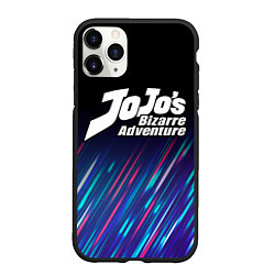 Чехол iPhone 11 Pro матовый JoJo Bizarre Adventure stream, цвет: 3D-черный
