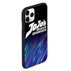 Чехол iPhone 11 Pro матовый JoJo Bizarre Adventure stream, цвет: 3D-черный — фото 2