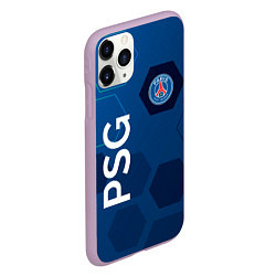 Чехол iPhone 11 Pro матовый PSG абстракция, цвет: 3D-сиреневый — фото 2
