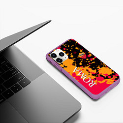 Чехол iPhone 11 Pro матовый Roma Краска, цвет: 3D-фиолетовый — фото 2