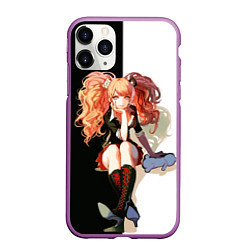 Чехол iPhone 11 Pro матовый Джунко Эношима - Danganronpa, цвет: 3D-фиолетовый