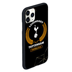 Чехол iPhone 11 Pro матовый Лого Tottenham и надпись legendary football club н, цвет: 3D-черный — фото 2