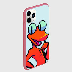 Чехол iPhone 11 Pro матовый Оранжевый - Радужные друзья, цвет: 3D-малиновый — фото 2