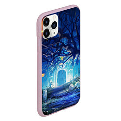 Чехол iPhone 11 Pro матовый Ночь Halloween, цвет: 3D-розовый — фото 2