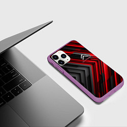 Чехол iPhone 11 Pro матовый Citroen строгий стиль, цвет: 3D-фиолетовый — фото 2