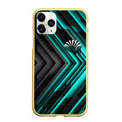 Чехол iPhone 11 Pro матовый Daewoo ланос, цвет: 3D-желтый