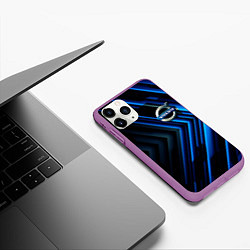 Чехол iPhone 11 Pro матовый Volvo строгий стиль, цвет: 3D-фиолетовый — фото 2