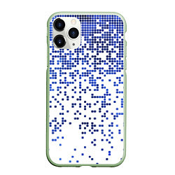 Чехол iPhone 11 Pro матовый Пиксельный минималистический паттерн, цвет: 3D-салатовый