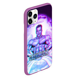 Чехол iPhone 11 Pro матовый Billie Herrington: Gachimuchi, цвет: 3D-фиолетовый — фото 2