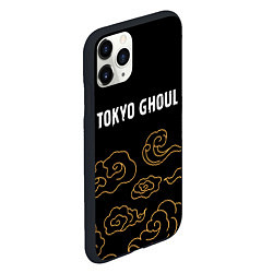 Чехол iPhone 11 Pro матовый Tokyo Ghoul anime clouds, цвет: 3D-черный — фото 2