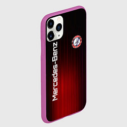 Чехол iPhone 11 Pro матовый Mercedes-Benz art, цвет: 3D-фиолетовый — фото 2