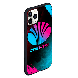 Чехол iPhone 11 Pro матовый Daewoo - neon gradient, цвет: 3D-черный — фото 2