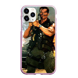 Чехол iPhone 11 Pro матовый Базука Арнольда мем, цвет: 3D-розовый