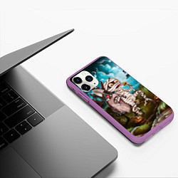 Чехол iPhone 11 Pro матовый Мумия, цвет: 3D-фиолетовый — фото 2