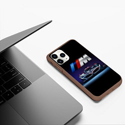 Чехол iPhone 11 Pro матовый BMW M Performance Motorsport, цвет: 3D-коричневый — фото 2