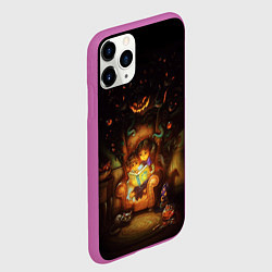 Чехол iPhone 11 Pro матовый Book nightmares, цвет: 3D-фиолетовый — фото 2
