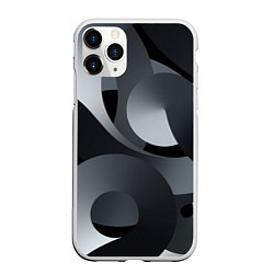 Чехол iPhone 11 Pro матовый Спирали абстракция, цвет: 3D-белый