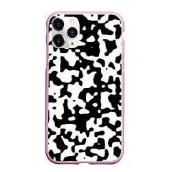 Чехол iPhone 11 Pro матовый Камуфляж Cowskin средний, цвет: 3D-розовый