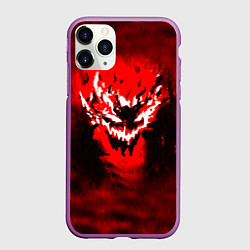 Чехол iPhone 11 Pro матовый SHADOW FIEND PHONK ZXC, цвет: 3D-фиолетовый