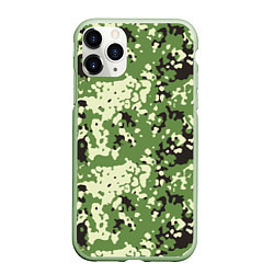 Чехол iPhone 11 Pro матовый Камуфляж Flectar-D, цвет: 3D-салатовый