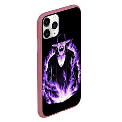 Чехол iPhone 11 Pro матовый The phenom undertaker, цвет: 3D-малиновый — фото 2