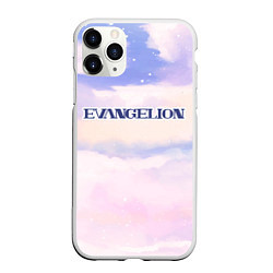 Чехол iPhone 11 Pro матовый Evangelion sky clouds