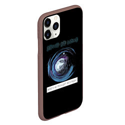 Чехол iPhone 11 Pro матовый Круги на воде, цвет: 3D-коричневый — фото 2