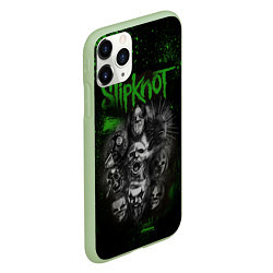 Чехол iPhone 11 Pro матовый Slipknot green, цвет: 3D-салатовый — фото 2