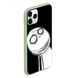 Чехол iPhone 11 Pro матовый Мемные стикеры - Отчаяние, цвет: 3D-салатовый — фото 2
