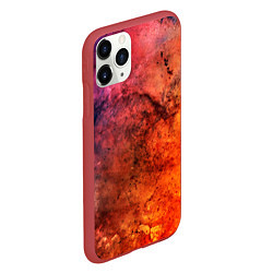 Чехол iPhone 11 Pro матовый Corrosion, цвет: 3D-красный — фото 2