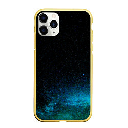 Чехол iPhone 11 Pro матовый Deep stars, цвет: 3D-желтый