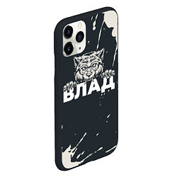 Чехол iPhone 11 Pro матовый Влад зубастый волк, цвет: 3D-черный — фото 2