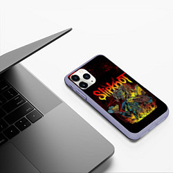 Чехол iPhone 11 Pro матовый Slipknot Monster, цвет: 3D-светло-сиреневый — фото 2