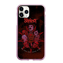 Чехол iPhone 11 Pro матовый Slipknot red satan, цвет: 3D-розовый