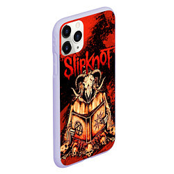 Чехол iPhone 11 Pro матовый Slipknot - баран, цвет: 3D-светло-сиреневый — фото 2