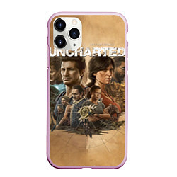 Чехол iPhone 11 Pro матовый Uncharted: Legacy of Thieves Collection, цвет: 3D-розовый