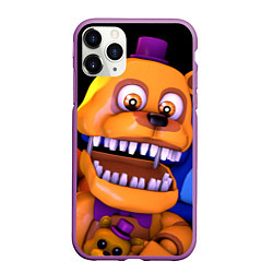 Чехол iPhone 11 Pro матовый Золотой Фредди, цвет: 3D-фиолетовый