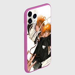 Чехол iPhone 11 Pro матовый Куросаки в облике пустого - белый, цвет: 3D-фиолетовый — фото 2