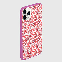 Чехол iPhone 11 Pro матовый Вопросительные знаки разноцветные, цвет: 3D-фиолетовый — фото 2