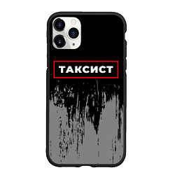 Чехол iPhone 11 Pro матовый Таксист - в красной рамке на темном, цвет: 3D-черный