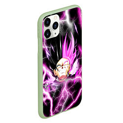 Чехол iPhone 11 Pro матовый Драгон Бол Гоку Блек Dragon Ball, цвет: 3D-салатовый — фото 2