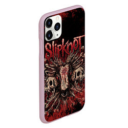 Чехол iPhone 11 Pro матовый Horror Slipknot, цвет: 3D-розовый — фото 2